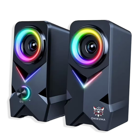 Parlantes ONIKUMA L2 RGB – 6W RMS | Bluetooth + USB | Control de Voz + Mic