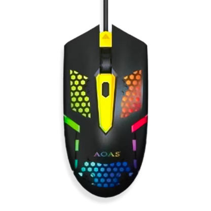 Mouse Gamer M37 - Diseño Honeycomb RGB | 3 DPI 1600 Cable 1.3m | Ultra Ligero 72g