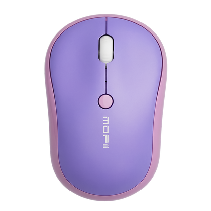 Mouse Inalámbrico Silencioso MOFII M5 MD Morado - Dual Mode Bluetooth 2.4G DPI 1600