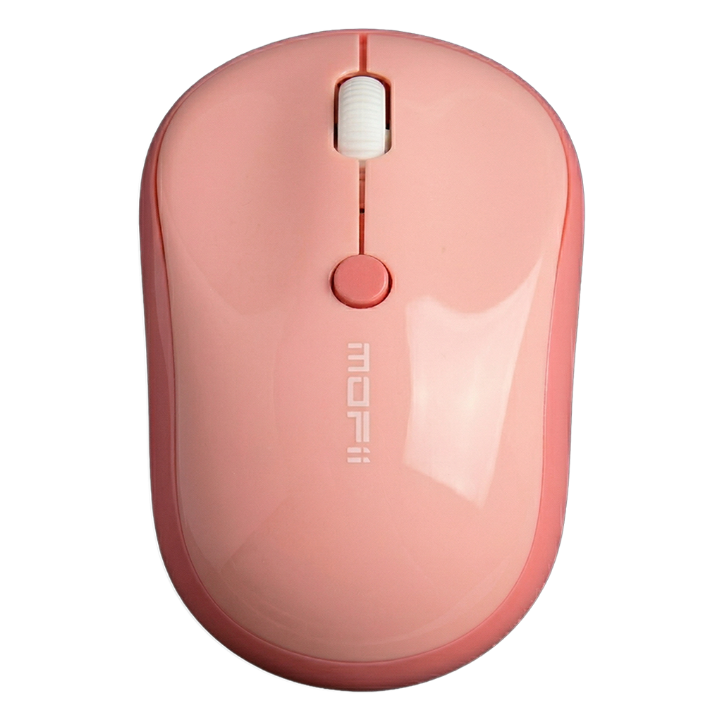 Mouse Inalámbrico Silencioso MOFII M5 MD Rosado - Dual Mode Bluetooth 2.4G DPI 1600