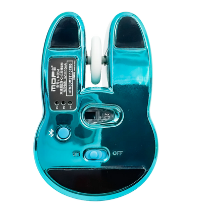 MOUSE INALAMBRICO SILENCIOSO MOFII | M6DM AZUL ELECTROPLATA