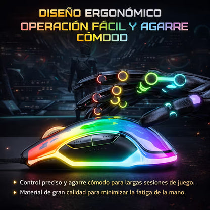 Mouse Gamer ONIKUMA CW925 - vista 8 mouse gamer