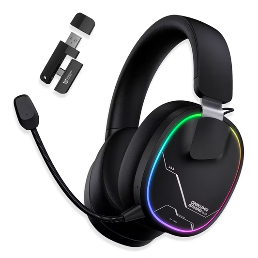 Audífonos Gamer Inalámbricos Onikuma GT836 - Negra | 4 en 1 | 60H Batería | PS5, PC, Switch, Móvil