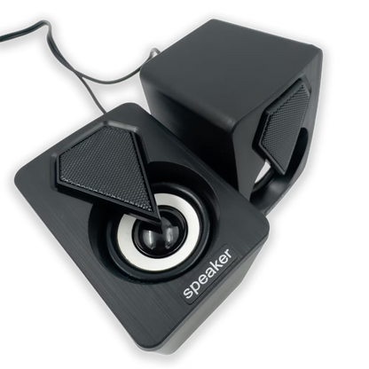 Parlantes RGB JEQANG JS-702 – Cubo Compacto | Sonido 3D Envolvente | USB 5V
