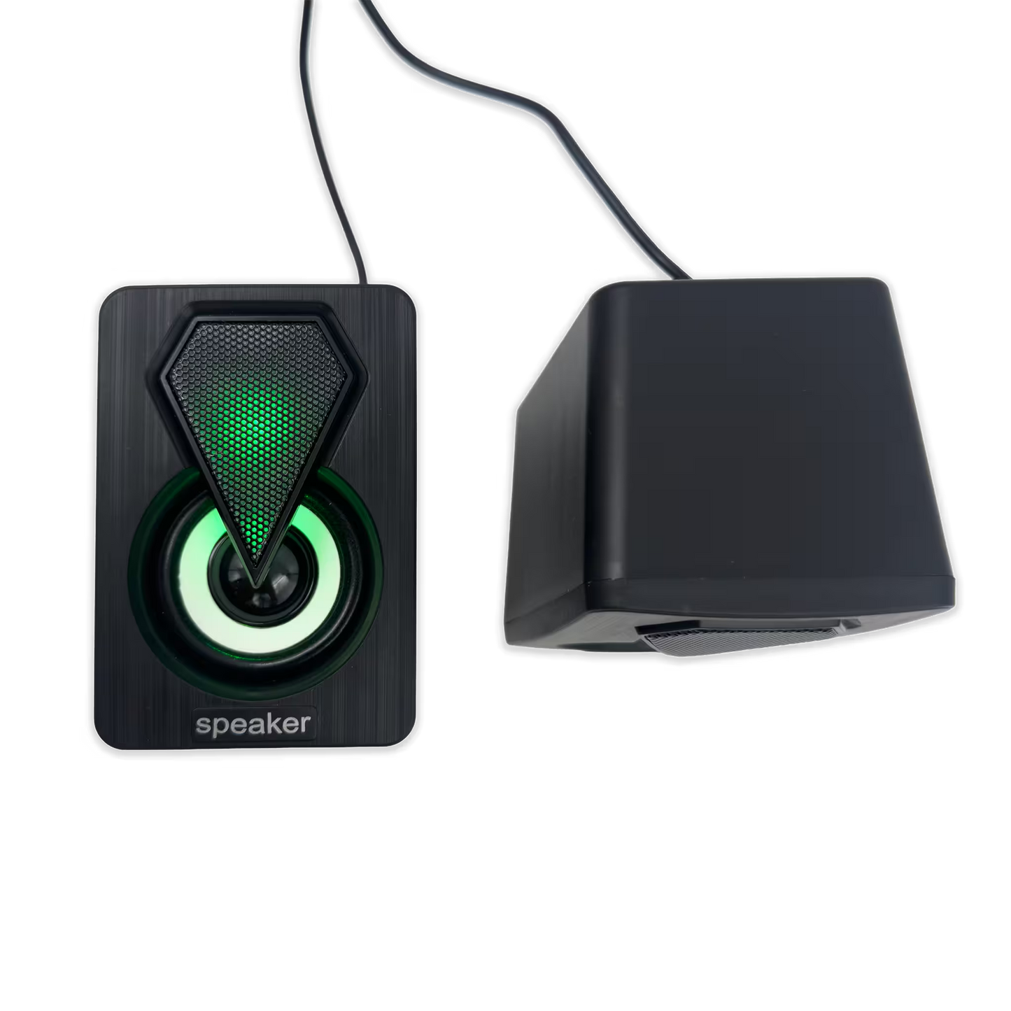 Parlantes RGB JEQANG JS-702 – Cubo Compacto | Sonido 3D Envolvente | USB 5V