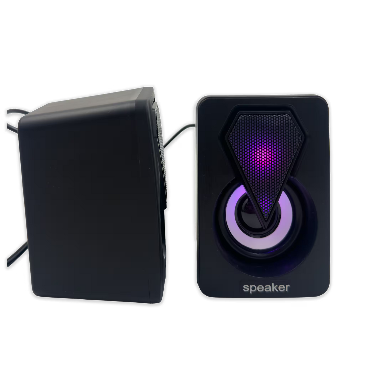 Parlantes RGB JEQANG JS-702 – Cubo Compacto | Sonido 3D Envolvente | USB 5V
