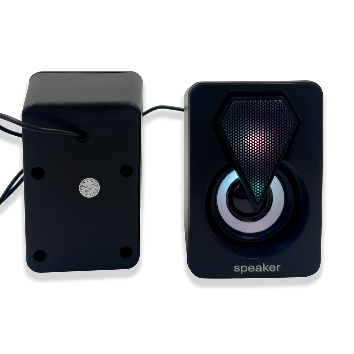 Parlantes RGB JEQANG JS-702 – Cubo Compacto | Sonido 3D Envolvente | USB 5V