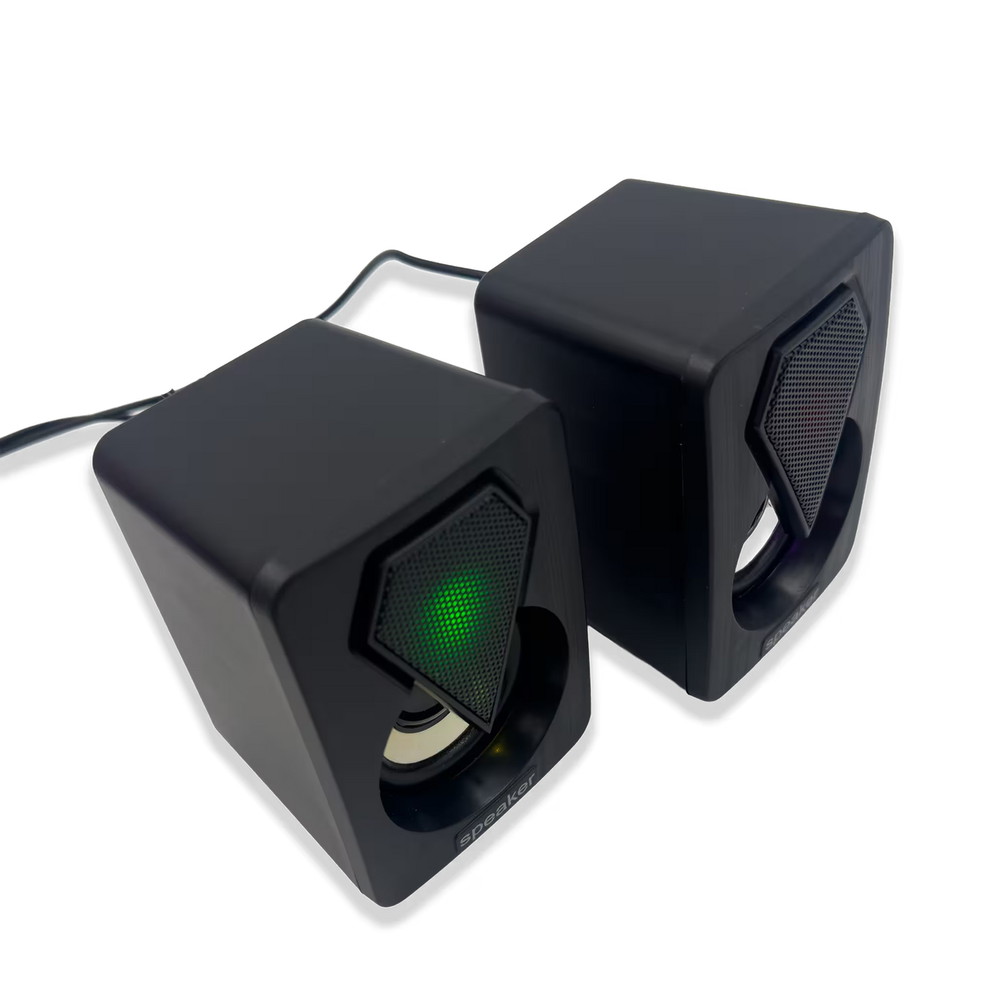 Parlantes RGB JEQANG JS-702 – Cubo Compacto | Sonido 3D Envolvente | USB 5V