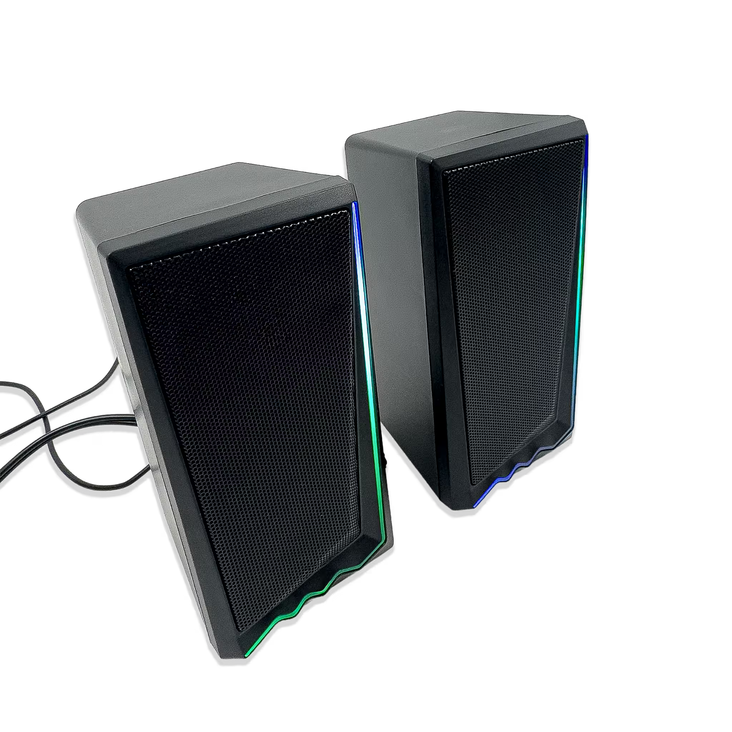 Parlantes RGB JEQANG JS-706 – Sonido Envolvente 360° | 7 LEDs | USB 5V
