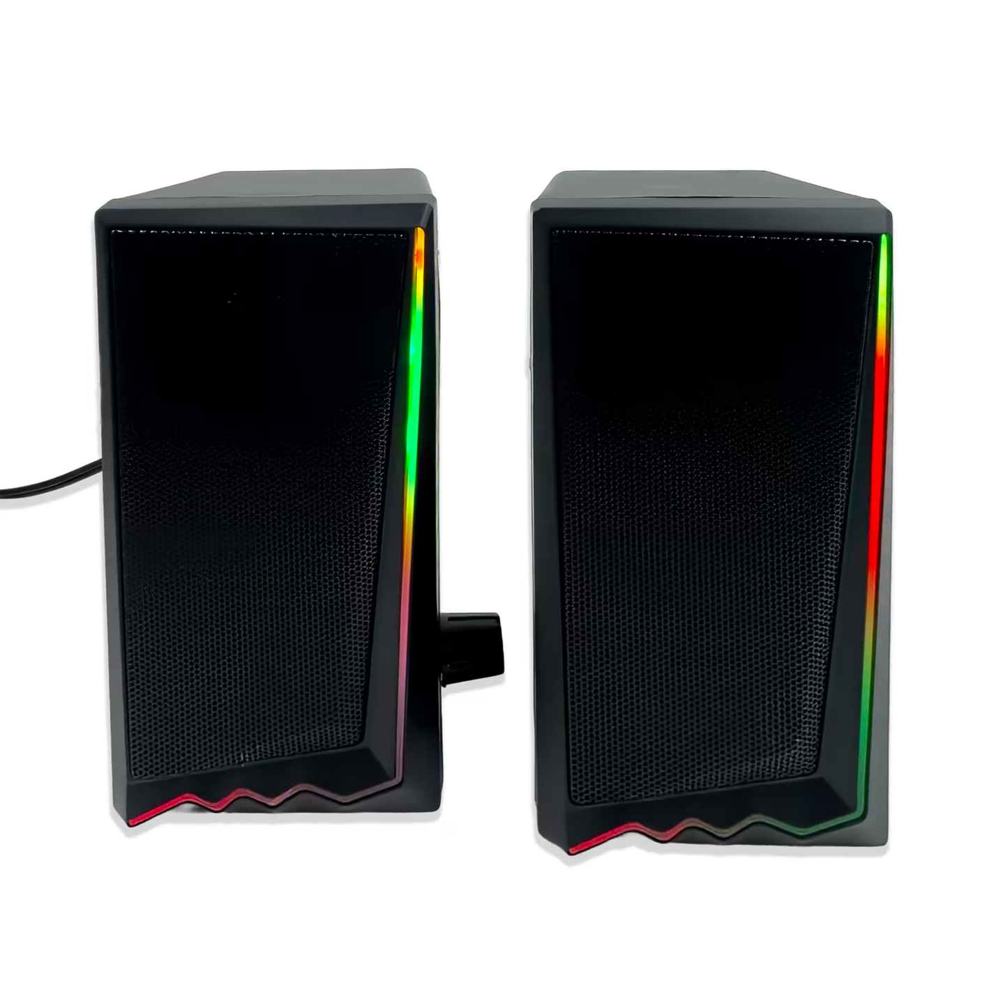 Parlantes RGB JEQANG JS-706 – Sonido Envolvente 360° | 7 LEDs | USB 5V