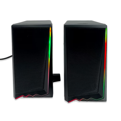 Parlantes RGB JEQANG JS-706 – Sonido Envolvente 360° | 7 LEDs | USB 5V