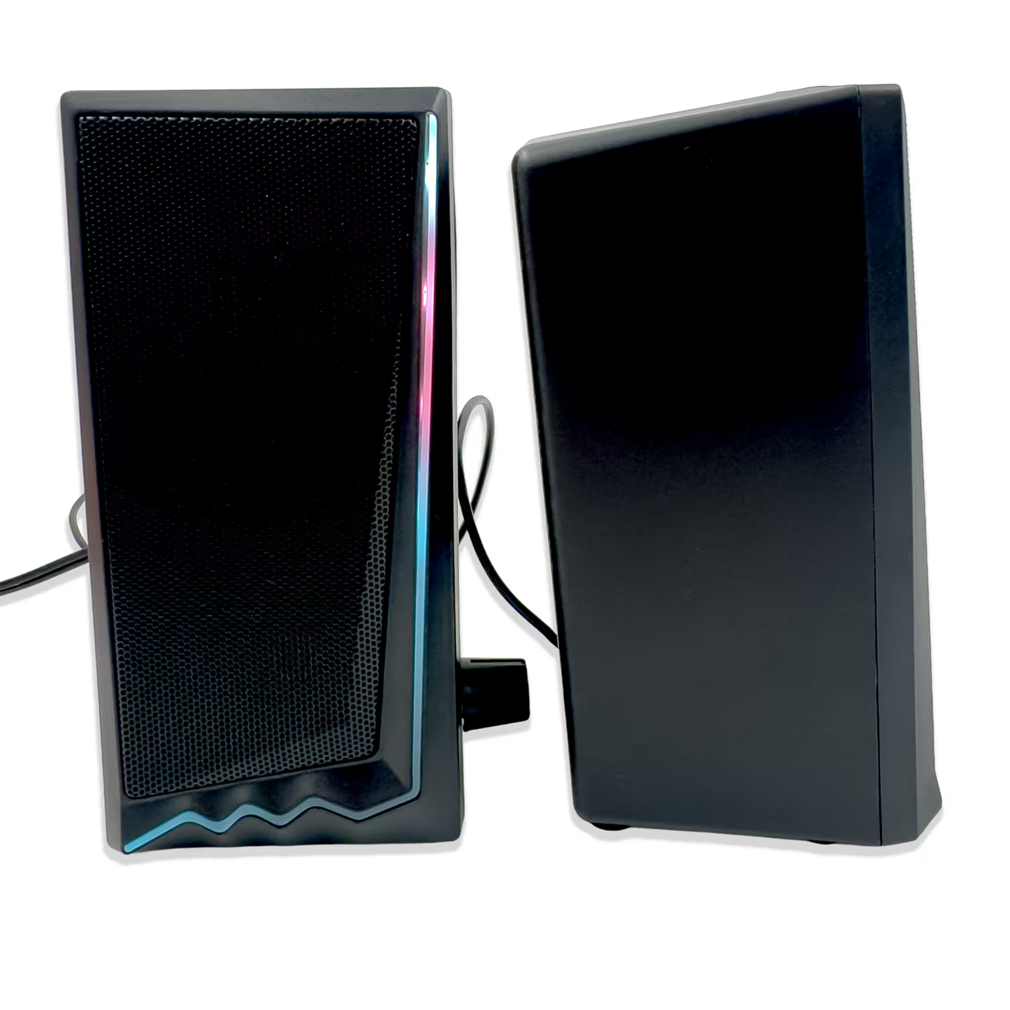 Parlantes RGB JEQANG JS-706 – Sonido Envolvente 360° | 7 LEDs | USB 5V