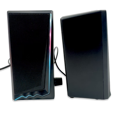 Parlantes RGB JEQANG JS-706 – Sonido Envolvente 360° | 7 LEDs | USB 5V