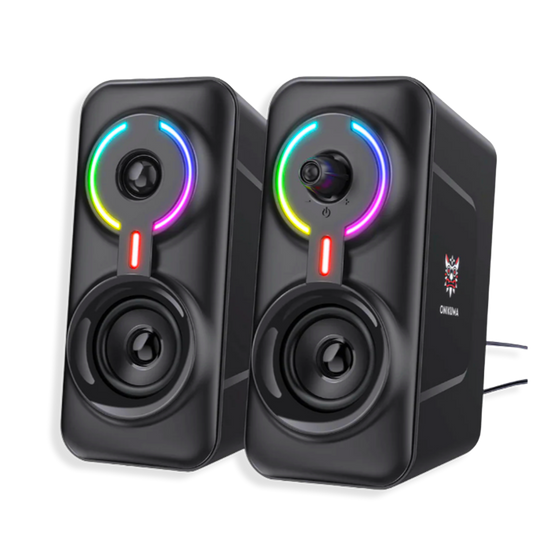 Parlantes ONIKUMA L6 RGB – 10W RMS | Bluetooth 5.0 | Halo RGB | USB 5V