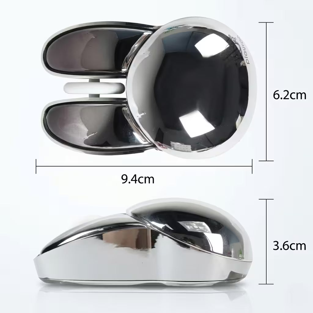 Mouse Inalámbrico Mofii M6 DM - Plateado Rabbit Ear | Triple Conexión Bluetooth 2.4G Silencioso