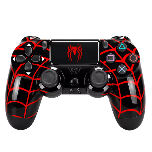 Control Genérico Compatible PS4 — Edición SpiderMan | Bluetooth Vibración Dual Panel Táctil