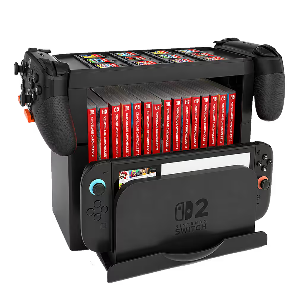 Base Vertical Organizadora DOBE para Nintendo Switch, OLED y 2 — Modelo TNS-19051