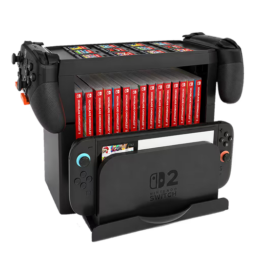 Base Vertical Organizadora DOBE para Nintendo Switch, OLED y 2 — Modelo TNS-19051