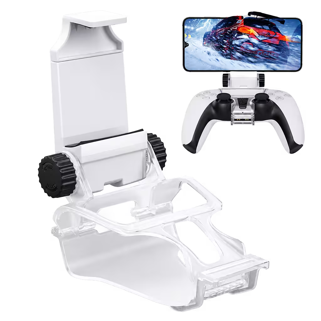 Pinza Soporte Smartphone DOBE PS5 DualSense - Clip Teléfono Móvil Hasta 8" Gaming