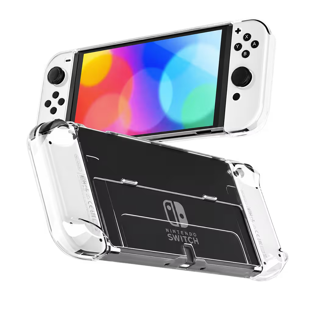 Funda Acrílica Transparente Nintendo Switch OLED – Crystal Case Dock Friendly