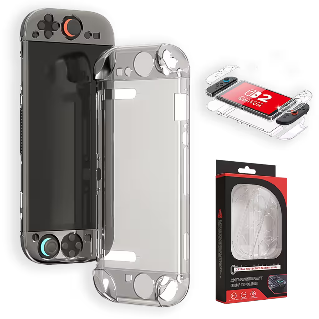 Carcasa Protectora Nintendo Switch 2 | Acrílica Transparente Crystal Clear