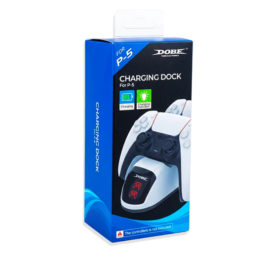 Base de Carga Rápida DOBE PS5 - Cargador Dual Controles DualSense PlayStation 5
