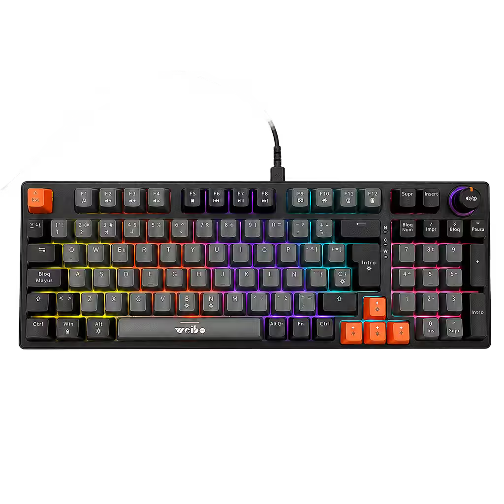Teclado Mecánico Weibo WB-666 Gris