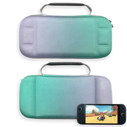 Estuche de Transporte Nintendo Switch 2 | Semirrígido Degradado Lila y Menta