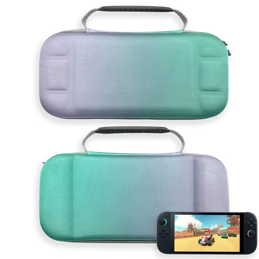 Estuche de Transporte Nintendo Switch 2 | Semirrígido Degradado Lila y Menta