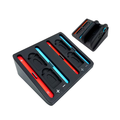 Base de Carga Joy-Con Nintendo Switch 2 – 4 Mandos Simultáneos | LED Bicolor | USB-C | Slot Tarjeta