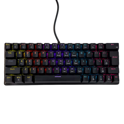 Teclado Mecánico T-Wolf T61 Pro-Gamer | 63 Teclas RGB Anti-Ghosting USB