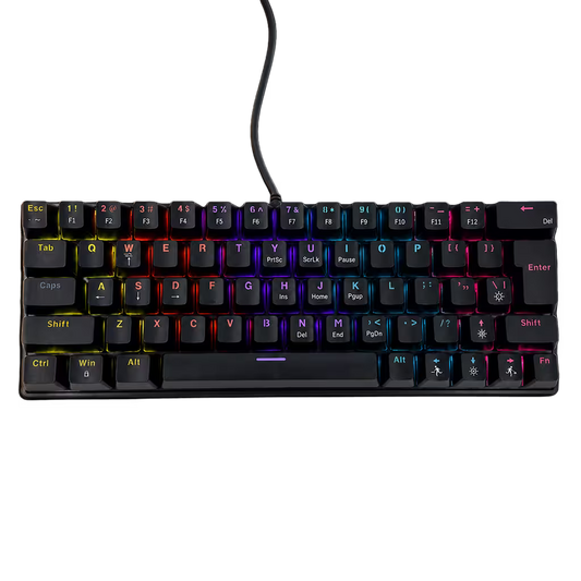 Teclado Mecánico T-Wolf T61 Pro-Gamer | 63 Teclas RGB Anti-Ghosting USB
