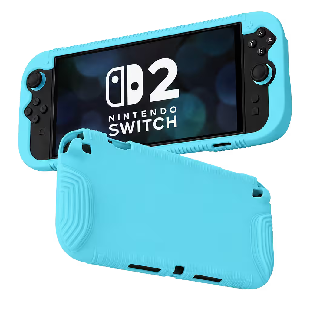Funda de Silicona Nintendo Switch 2 | Alta Densidad Color Azul