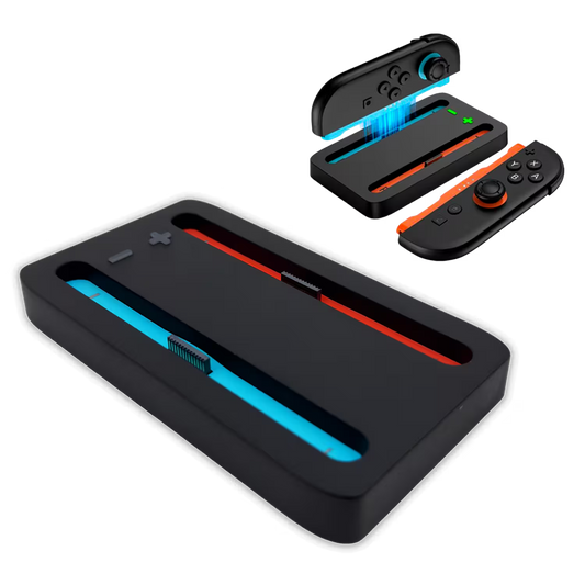 Base de Carga Joy-Con Nintendo Switch 2 - Charging Dock Dual LED USB-C Plug and Play
