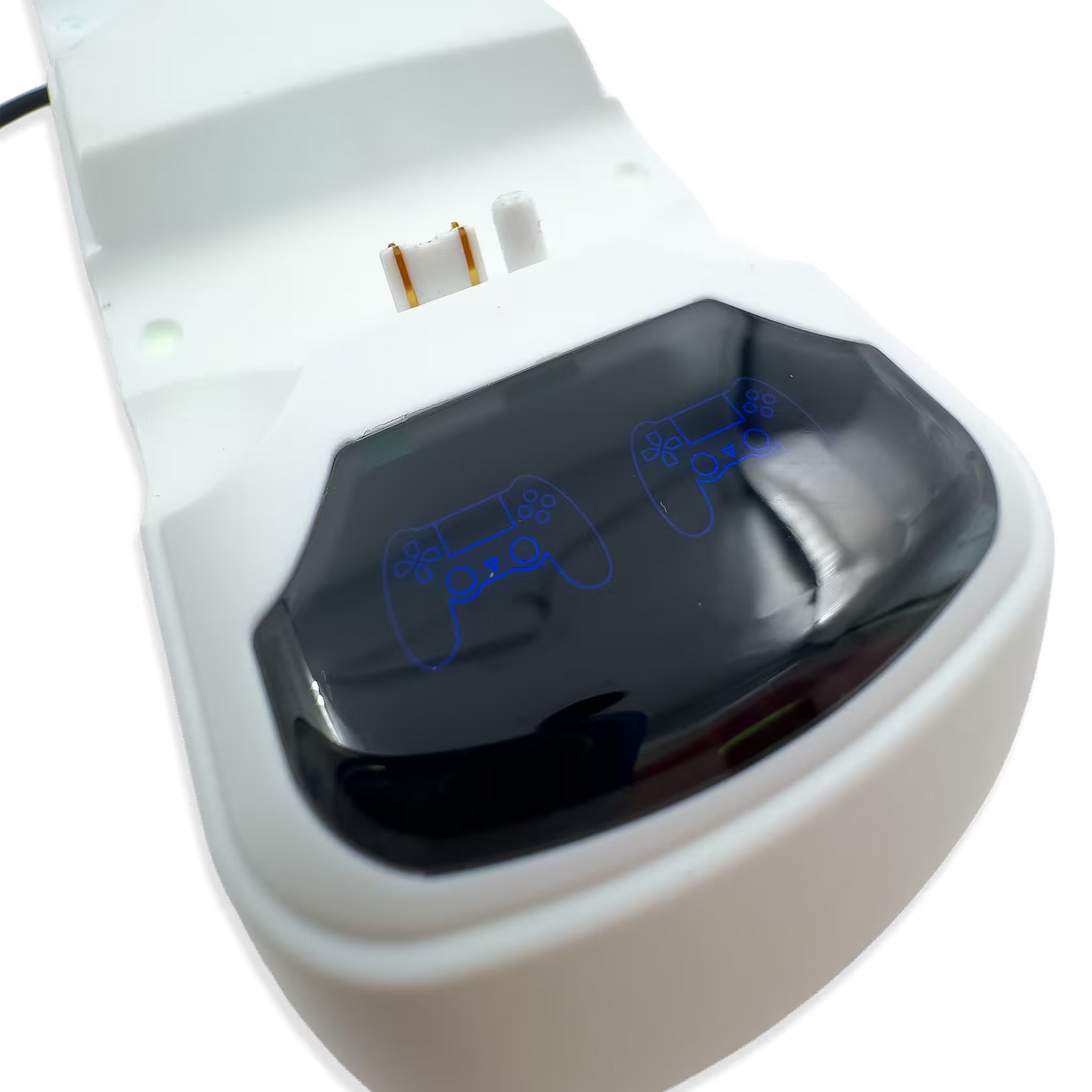 Base de Carga Dual PS4 RGB Blanca - Cargador 2 Controles PlayStation 4 Slim Pro