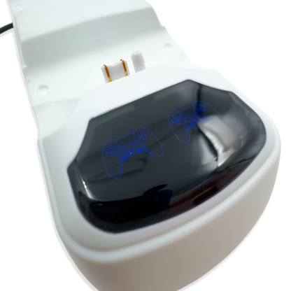 Base de Carga Dual PS4 RGB Blanca - Cargador 2 Controles PlayStation 4 Slim Pro