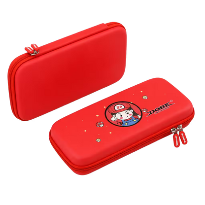Estuche Rígido Nintendo Switch 1 y OLED – Diseño Rojo | 10 Cartuchos | Bolsillo Malla | NO Switch 2
