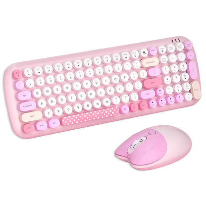 Combo Teclado y Mouse Geezer Candy Pro - Rosado - vista 3 combo teclado mouse
