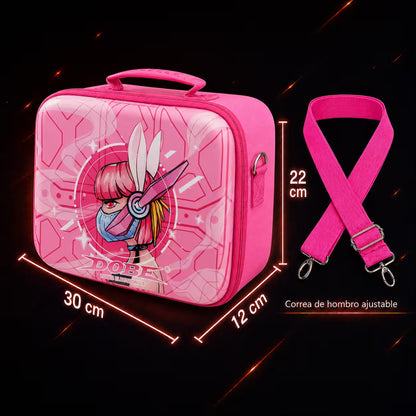 Maleta Viajera Nintendo Switch 1 y OLED – Diseño Anime Rosa | EVA Rígida