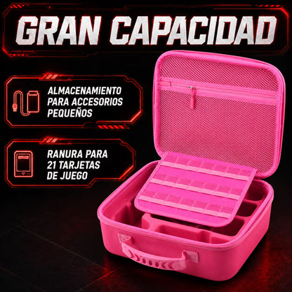 Maleta Viajera Nintendo Switch 1 y OLED – Diseño Anime Rosa | EVA Rígida