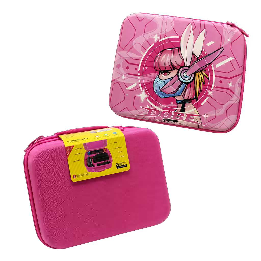 Maleta Viajera Nintendo Switch 1 y OLED – Diseño Anime Rosa | EVA Rígida