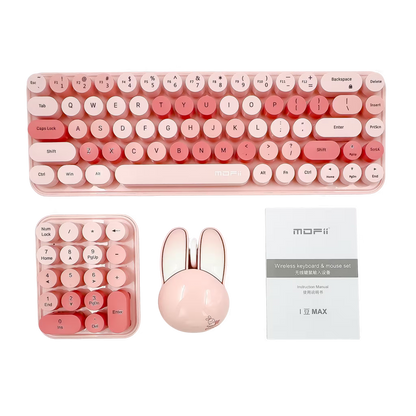 MOFII IDO MAX: Combo Teclado + Mouse + Pad Numérico Inalámbrico