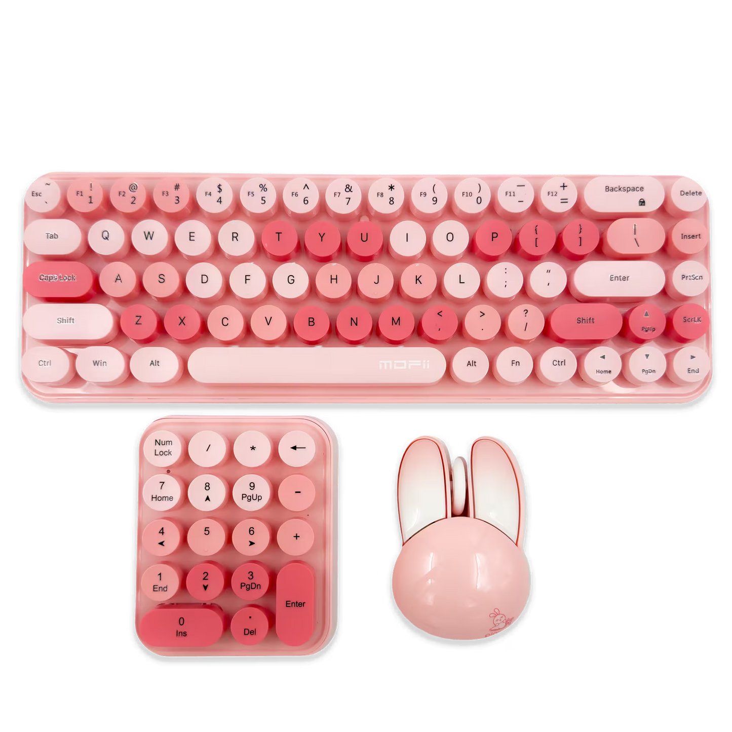 MOFII IDO MAX: Combo Teclado + Mouse + Pad Numérico Inalámbrico