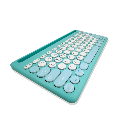 Combo Teclado y Mouse Inalámbrico AS-211 - Azul | Triple Conexión BT+2.4G 78 Teclas USB-C 40H