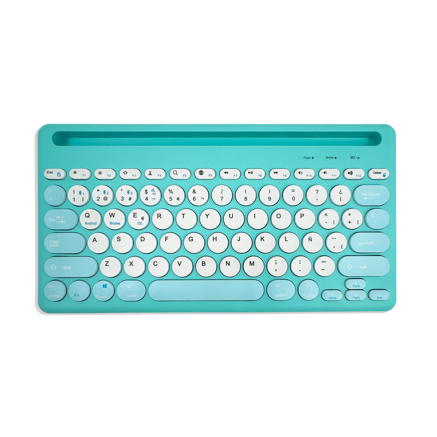 Combo Teclado y Mouse Inalámbrico AS-211 - Azul | Triple Conexión BT+2.4G 78 Teclas USB-C 40H