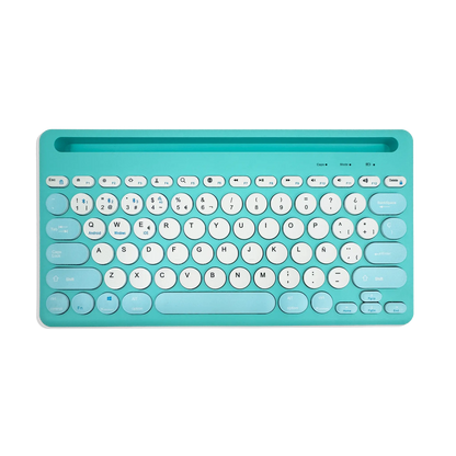 Combo Teclado y Mouse Inalámbrico AS-211 - Azul | Triple Conexión BT+2.4G 78 Teclas USB-C 40H