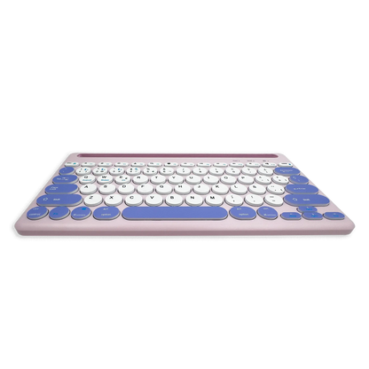 Combo Teclado y Mouse Inalámbrico AS-211 - Morado | Triple Conexión BT+2.4G 78 Teclas USB-C 40H