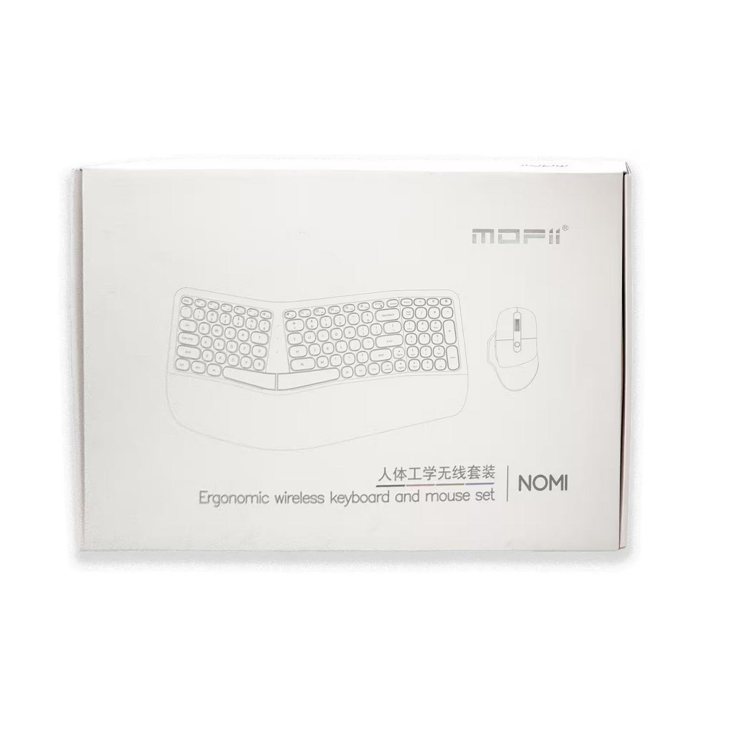 Teclado y Mouse Inalámbrico Ergonómico | Kit Mofii Retro Violeta