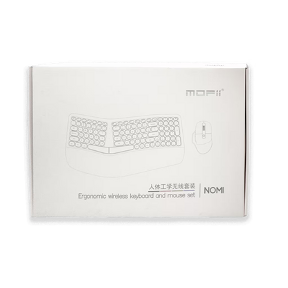 Teclado y Mouse Inalámbrico Ergonómico | Kit Mofii Retro Violeta