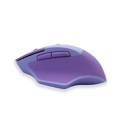 Teclado y Mouse Inalámbrico Ergonómico | Kit Mofii Retro Violeta